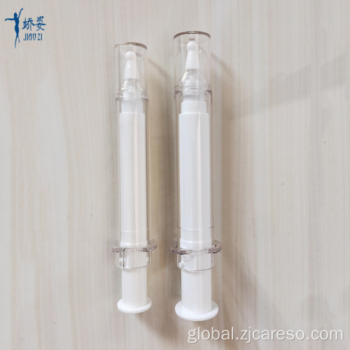 10ml White Syringe Bottle 10ml 20ml White Airless Cosmetic Syringe Bottle Manufactory